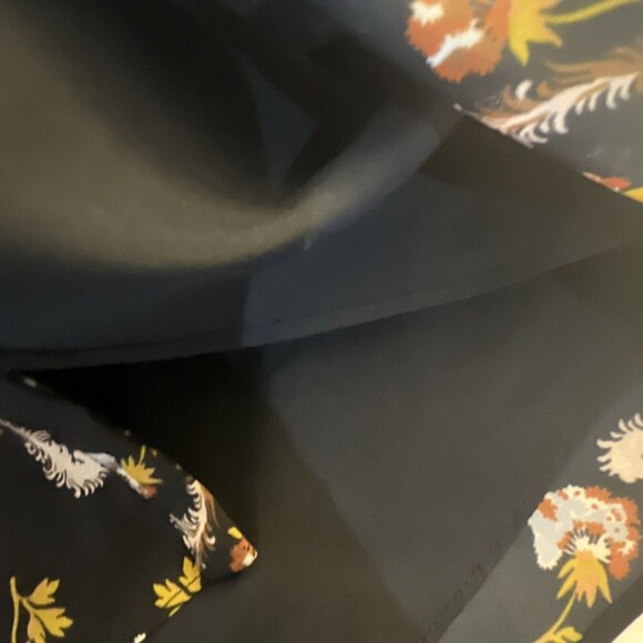 BANANA REPUBLIC Small Navy Long Sleeve Pleated Mandarin Dress Waist Pockets - Picture 11 of 16